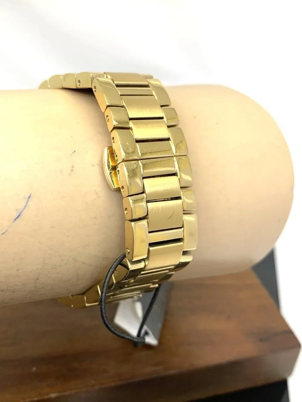 Bulova Women's Watch 97P171 Automatic Black Mother of Pearl Dial Gold Steel 35mm